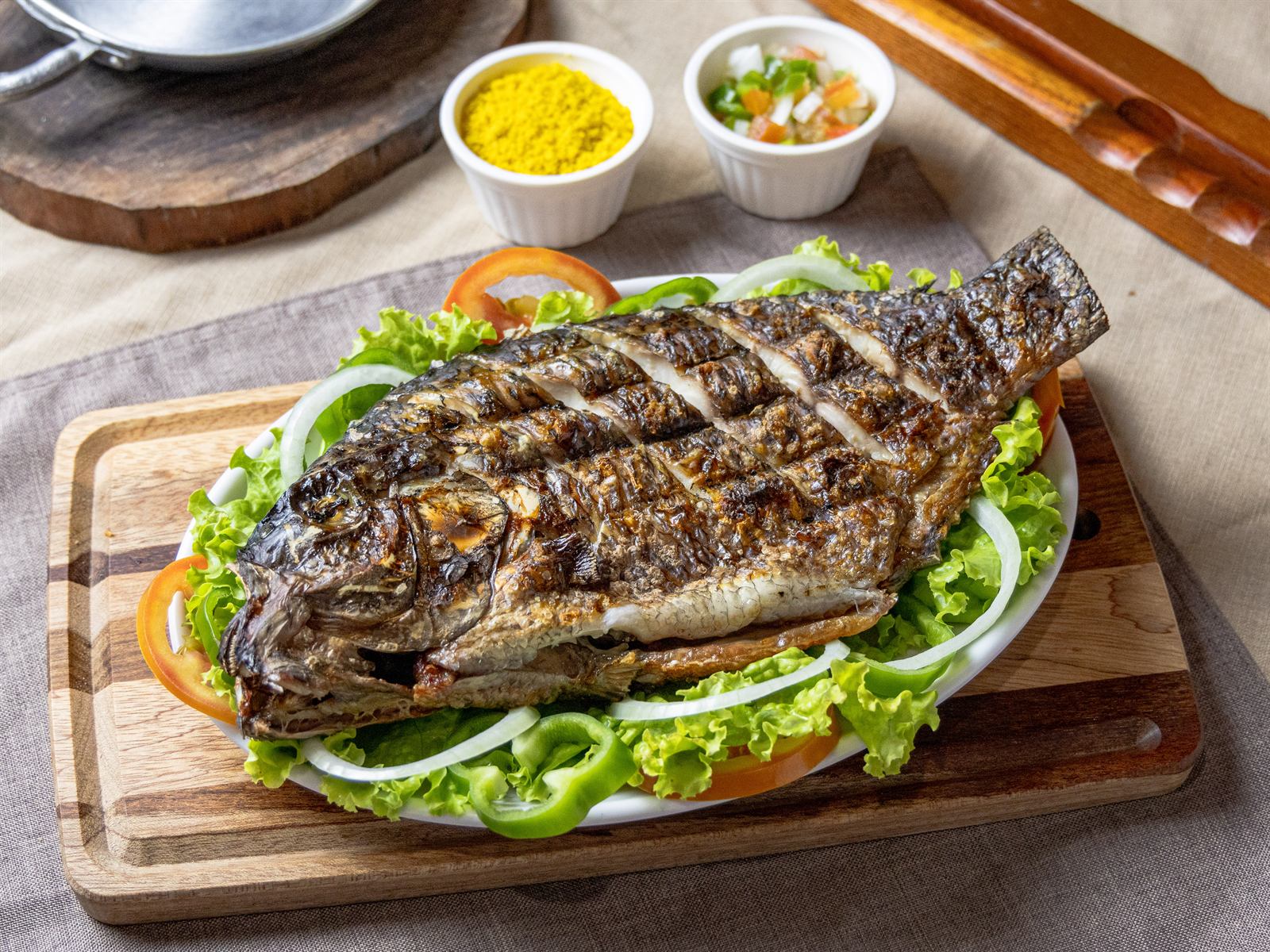 Peixe Assado na Brasa